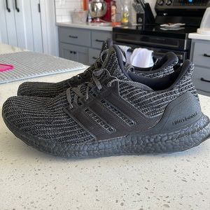 Adidas Ultraboost running shoes- Blackout